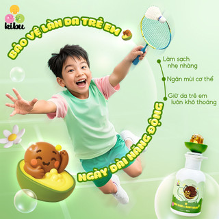 Sữa Tắm Gội Trẻ Em 2in1 Kibu BƠ - Bảo Vệ Tóc Mềm Mượt & Dịu Nhẹ Cho Da Nhạy Cảm - 300ml