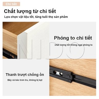 Nido Tủ Ngăn Kéo Gỗ MDF Cao Cấp - Tủ Để Đồ, Decor Phòng Khách 6 Ngăn Kéo (120x41x69cm)