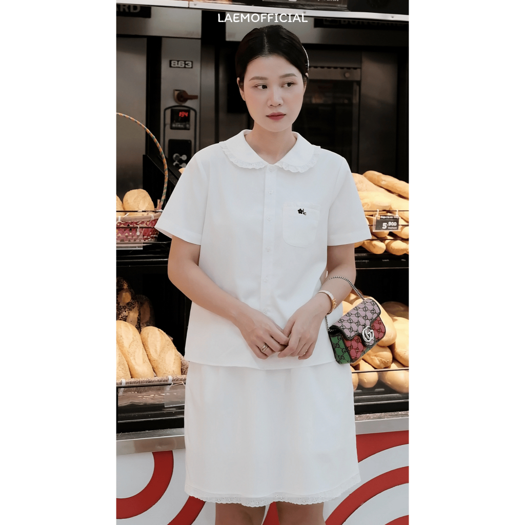 LÀ EM | Áo Kem Muối Cotton Bamboo sợi tre – Mềm Mịn, Thoáng Mát, Ít Nhăn