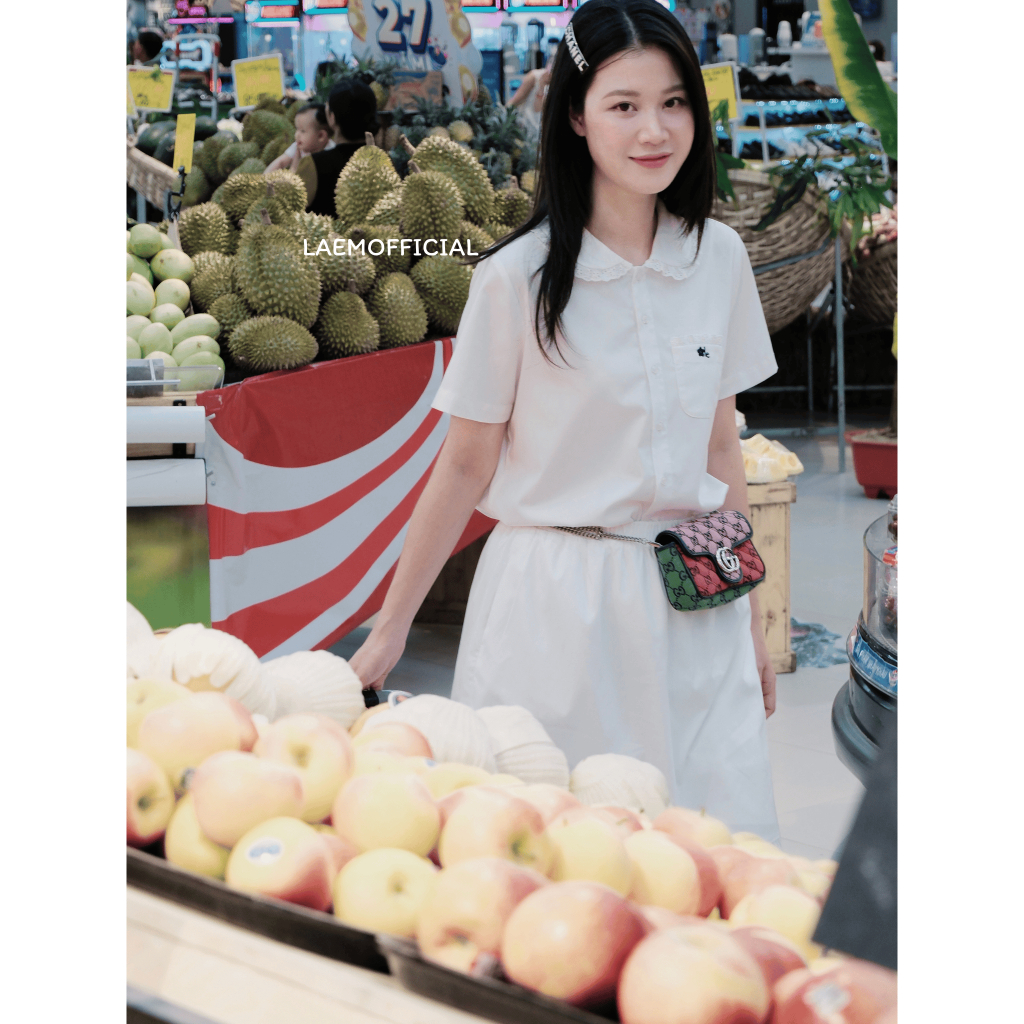 LÀ EM | Áo Kem Muối Cotton Bamboo sợi tre – Mềm Mịn, Thoáng Mát, Ít Nhăn