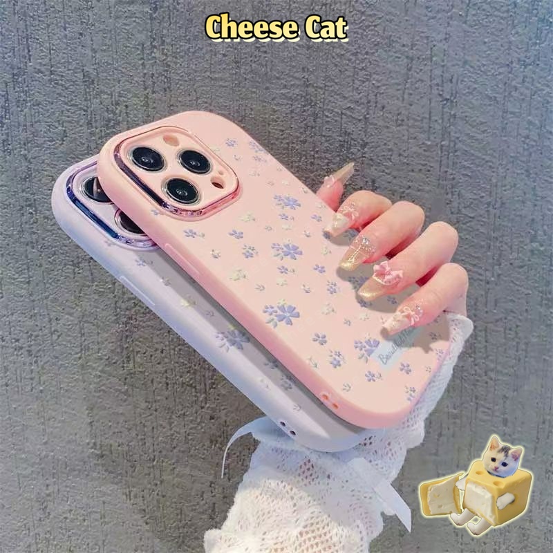 Vỏ điện thoại hoa hồng tím có gương mỹ phẩm cho iPhone Xs Max XR 11 12 13 14 15 16 17 Pro Max Plus 17 Air 7 8 Plus SE