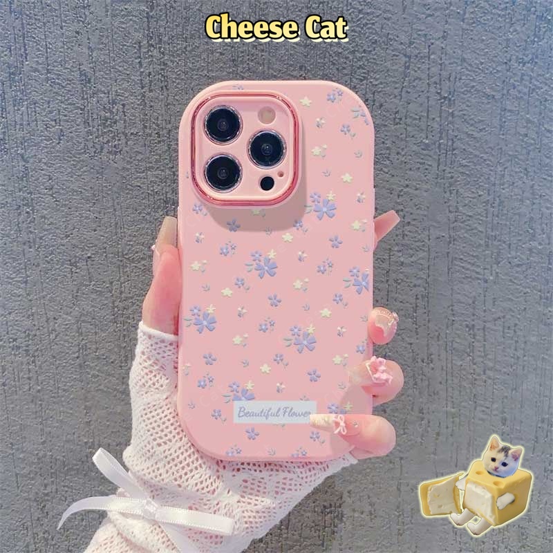 Vỏ điện thoại hoa hồng tím có gương mỹ phẩm cho iPhone Xs Max XR 11 12 13 14 15 16 17 Pro Max Plus 17 Air 7 8 Plus SE