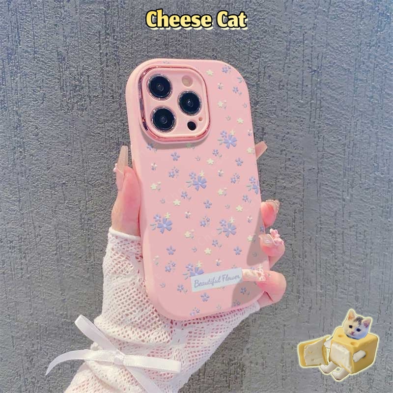 Vỏ điện thoại hoa hồng tím có gương mỹ phẩm cho iPhone Xs Max XR 11 12 13 14 15 16 17 Pro Max Plus 17 Air 7 8 Plus SE