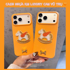 Ốp Lưng IPhone Siêu Phẩm Ngựa Vàng Luxury Emblem Màu Cam Ánh Hoàng Hôn - Nắng Case