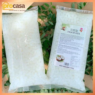 Thạch dừa ShuangFu 1.5kg - nguyên liệu pha chế - topping trà sữa - trà trái cây thơm ngon ăn liền