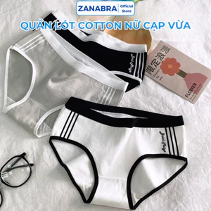 Quần lót nữ cotton nguyên chất co giãn ZANABRA thoáng khí kháng khuẩn L520