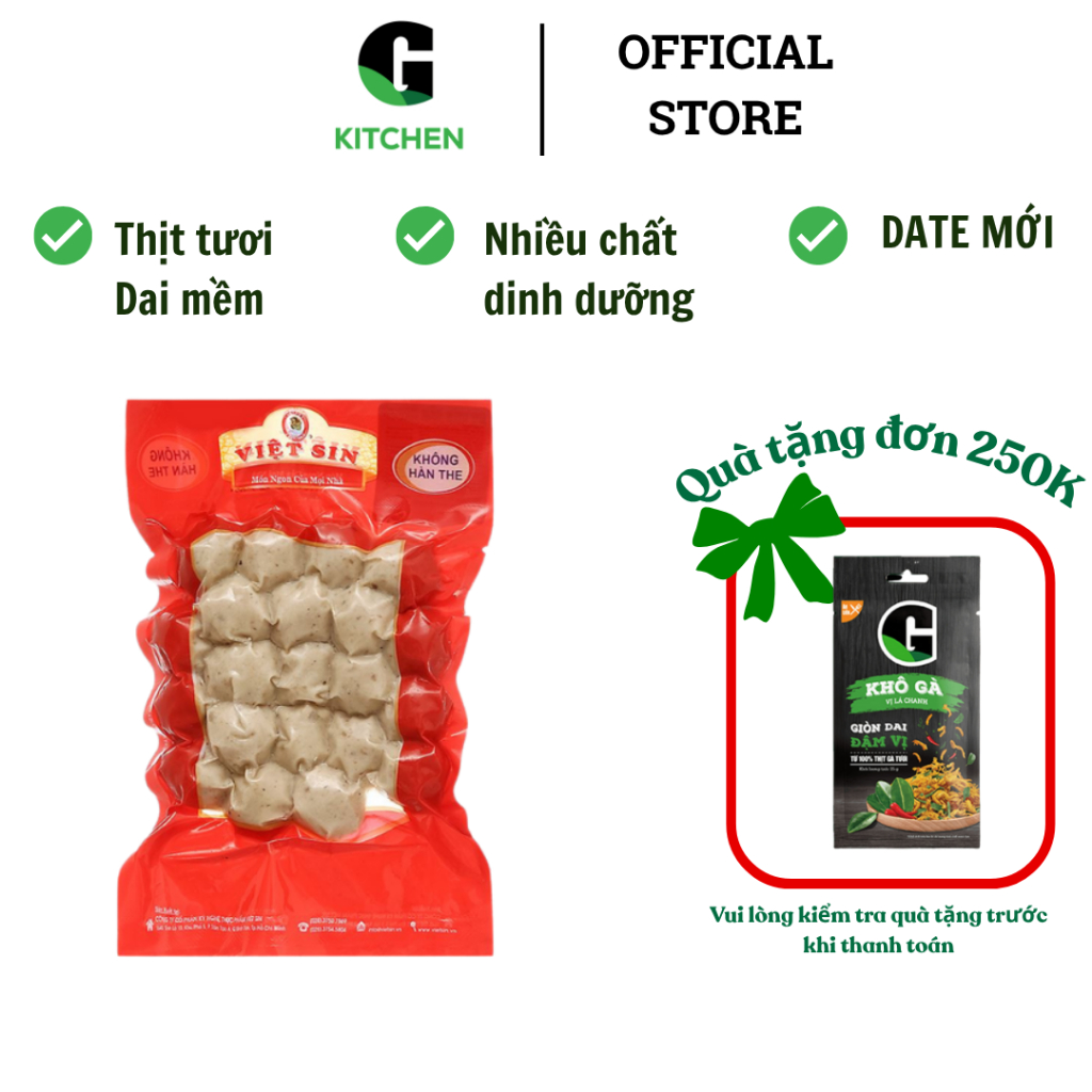 Bò viên, Cá viên, Tôm viên Việt Sin 200g