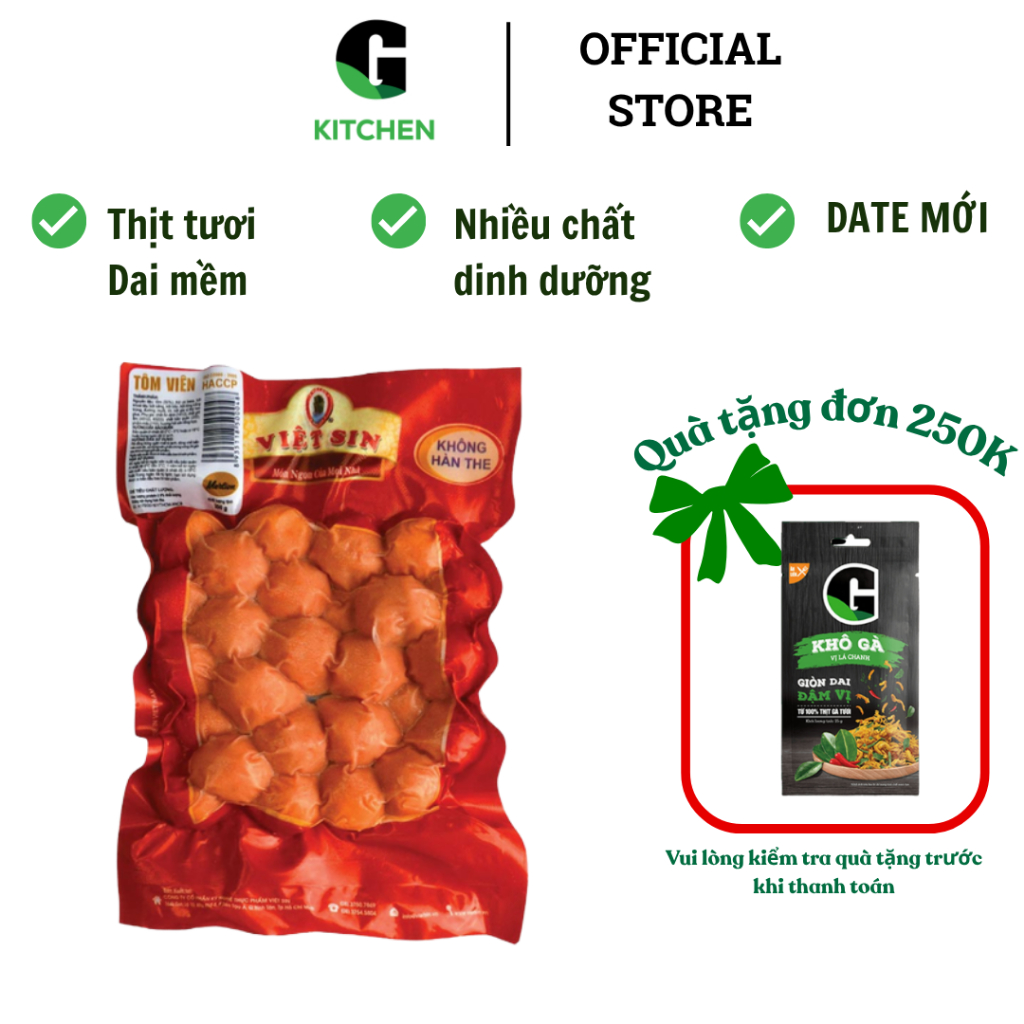 Bò viên, Cá viên, Tôm viên Việt Sin 200g