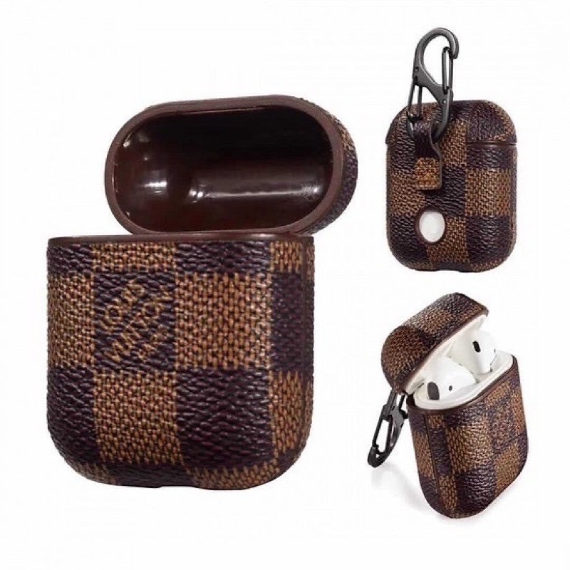 Vỏ bọc ap 1/2/3/4/Pro/Pro2 kẻ caro bằng da siêu chất bảo vệ tai nghe bền đẹp