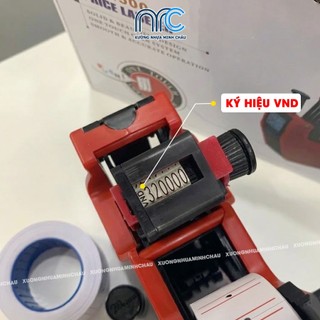 Máy bắn giá - Máy bấm giá t.iền MX-5500 trong cửa hàng siêu thị - Có ký hiệu VND