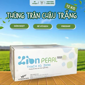 Hạt trân châu trắng giòn dai 2kg – topping trà sữa, trà hoa quả