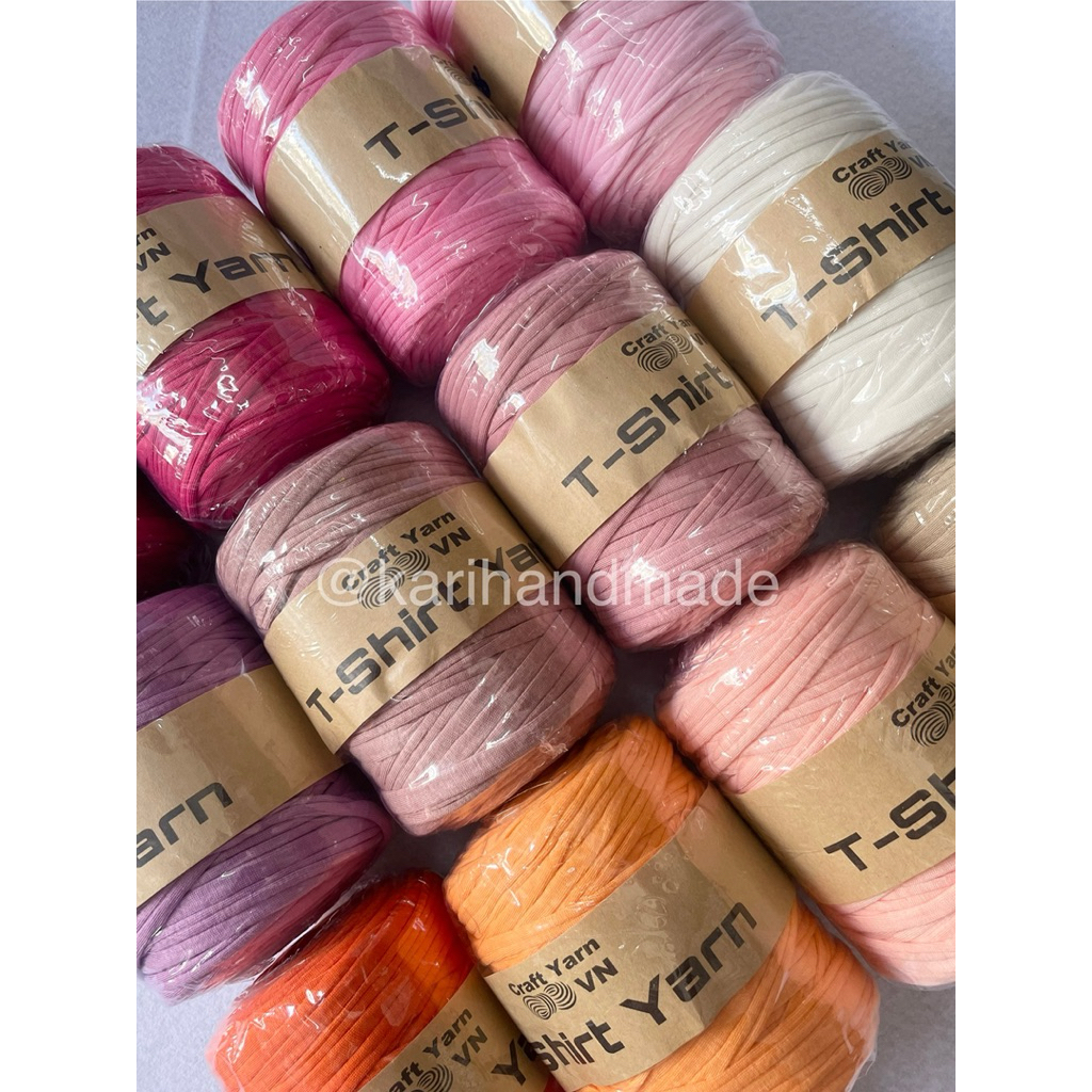 Sợi vải sợi T shirt trơn 250g +-25g craft yarn Việt Nam