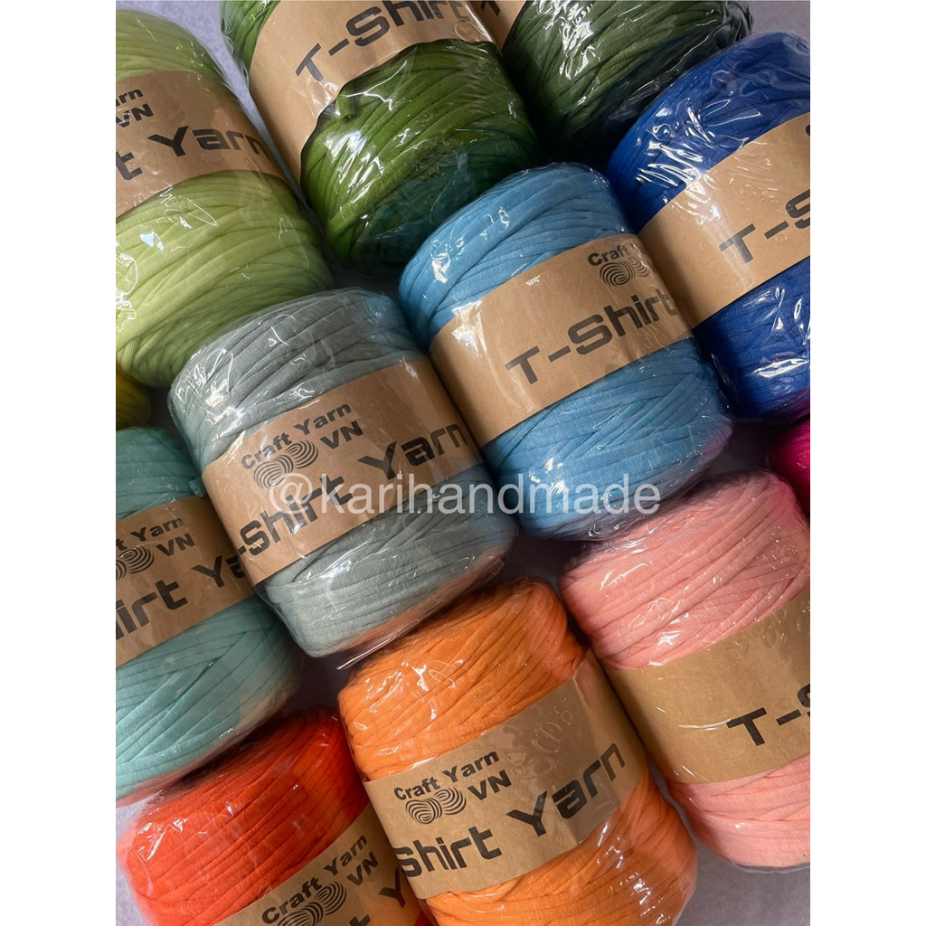Sợi vải sợi T shirt trơn 250g +-25g craft yarn Việt Nam