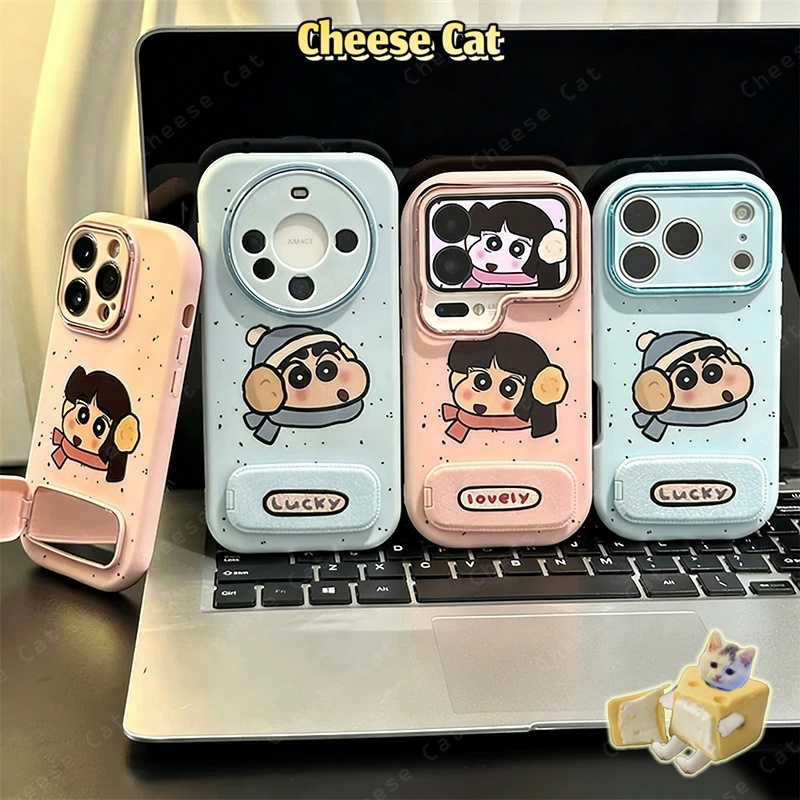 Shin Ốp điện thoại cặp đôi có gương đựng bằng da cho iPhone Xs Max XR 11 12 13 14 15 16 17 Pro Max Plus 17 Air 7Plus