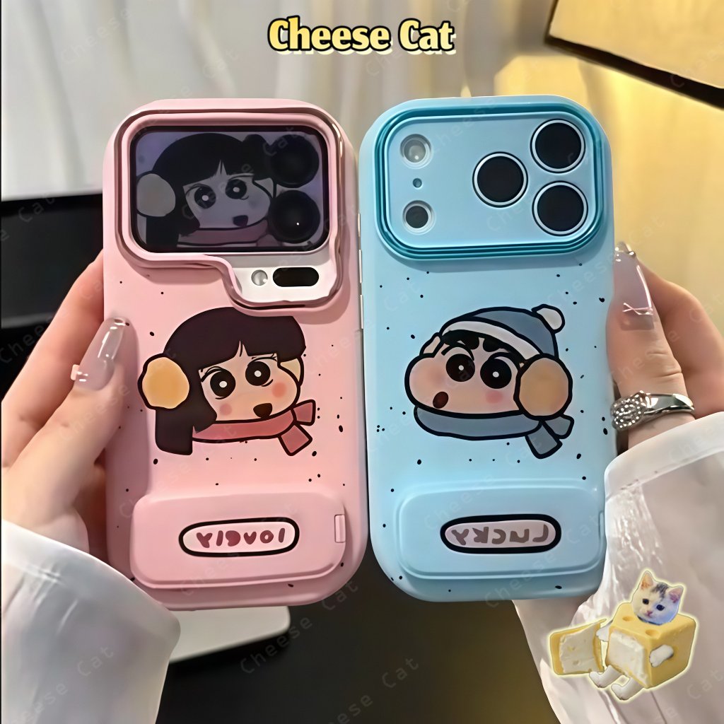 Shin Ốp điện thoại cặp đôi có gương đựng bằng da cho iPhone Xs Max XR 11 12 13 14 15 16 17 Pro Max Plus 17 Air 7Plus