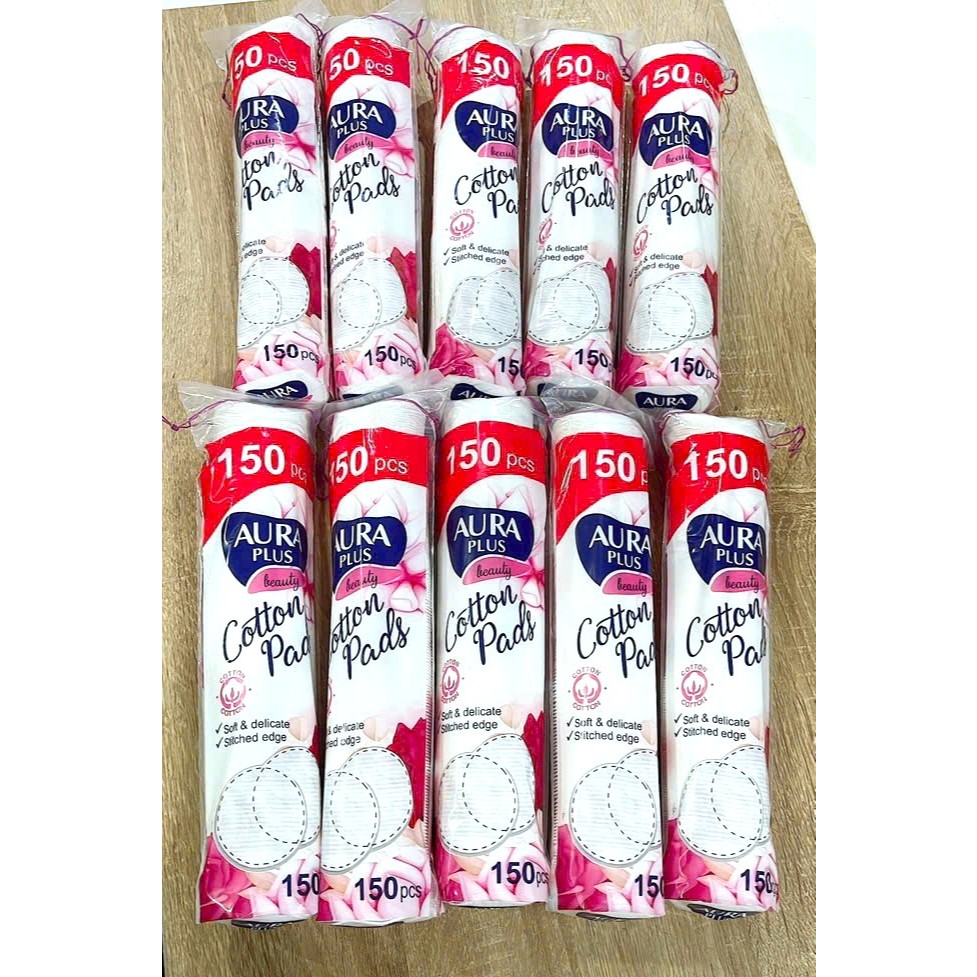 [Chính Hãng] Bông tẩy trang Aura 150 miếng - 1 Bịch