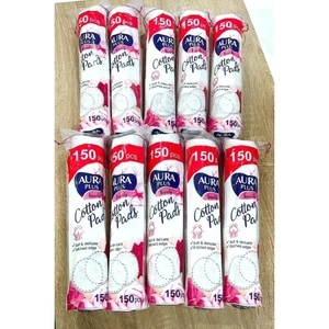 Bông tẩy trang Aura 150 miếng - 1 Bịch