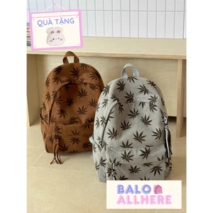 BaLo (XINHXINH) [ORDER] Balo Nam Nữ Họa Tiết Lá Phong BL477
