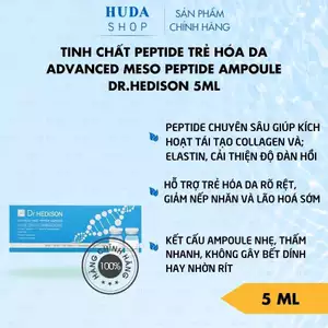 Tinh chất peptide phục hồi trẻ hóa, căng bóng da Dr.Hedison Advanced Meso Peptide Ampoule 1 lọ