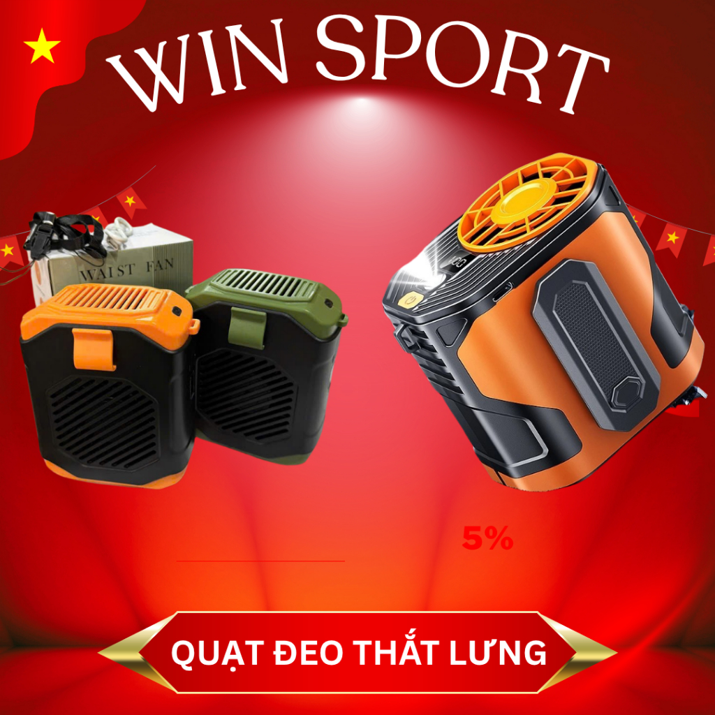Quạt Tích Điện Đeo Cổ, Đeo Thắt Lưng Làm Mát, Quạt Điều Hòa Công Suất 10000mah Cao Hàng Cao Cấp