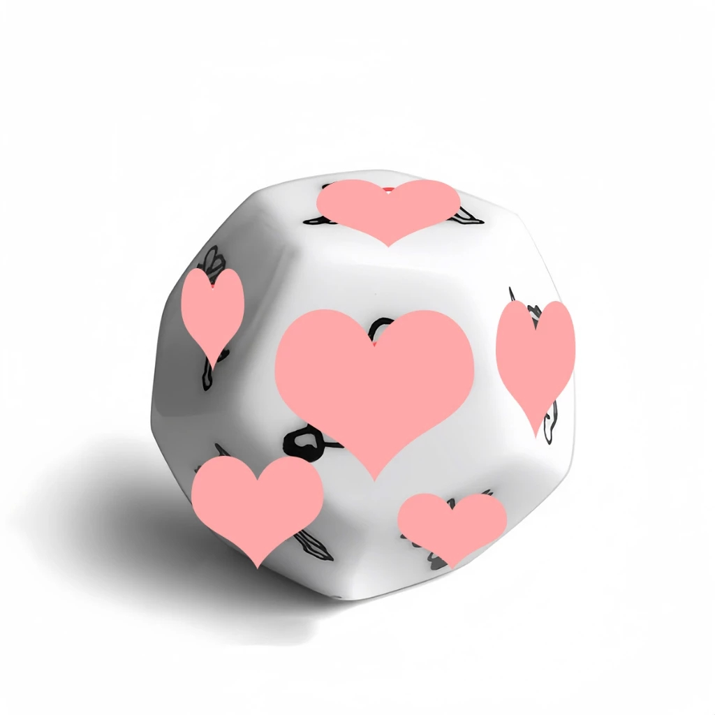 Xúc xắc xí ngầu Tình Yêu 12 mặt Tư Thế 18 giúp cặp đôi hâm nóng cuộc yêu - Couple Game