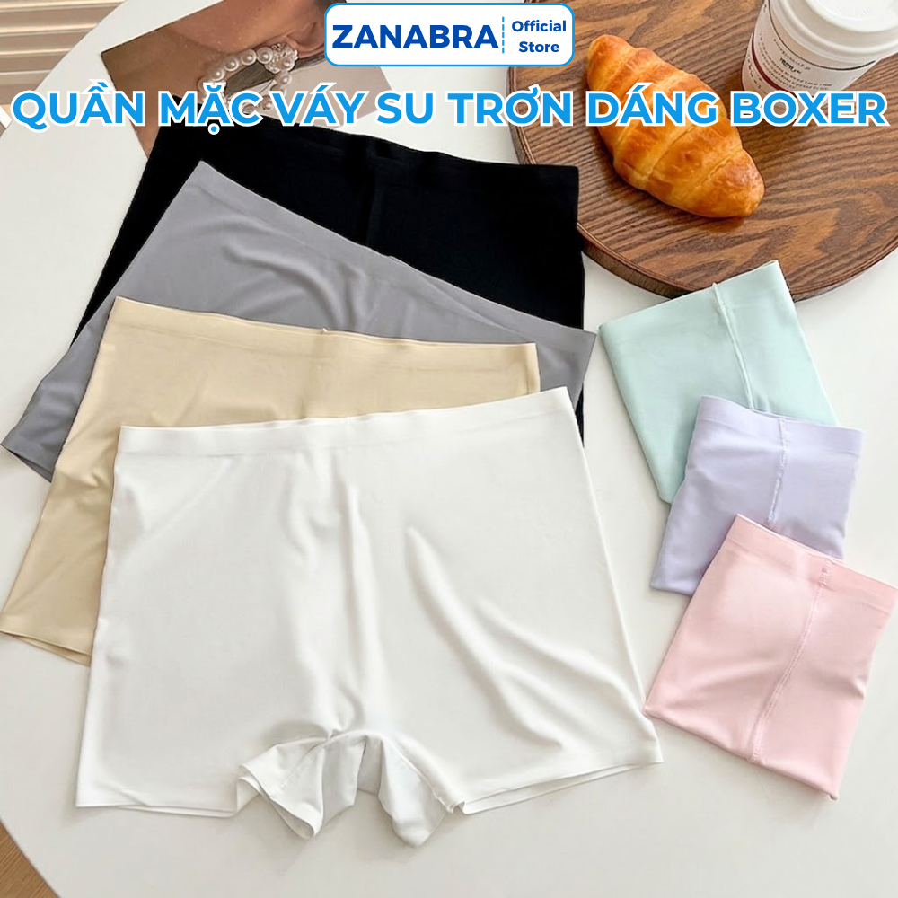 Quần Mặc Váy Đúc Su, Quần Lót Nữ Bảo Hộ cao cấp mềm mại thoáng mát ôm body không lộ viền ZANABRA V8205