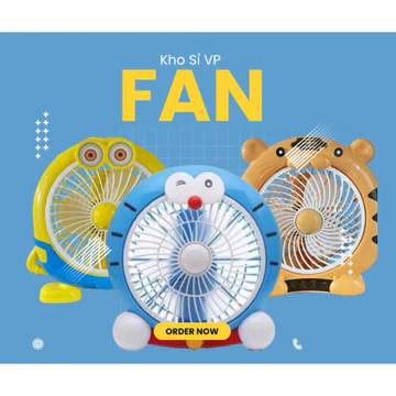 Quạt Con Vật Để Bàn, Quạt Văn Phòng, Quạt Mini Hình Thú Cắm Điện, Quạt Nhỏ Gọn, Quạt Dễ Thương