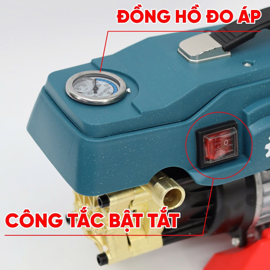 Máy Rửa Xe Cao Áp BOSHUN BS-CRW3000W – Công Suất 3000W – Áp Lực 160Bar – Dây 12m – Dòng Công Nghiệp 100% Lõi Đồng