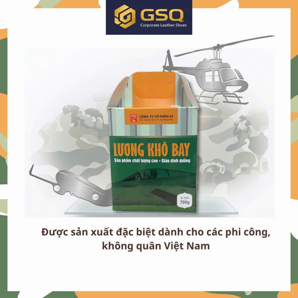 Lương Khô Bay Hộp 700g Lương Khô QĐ Thơm Ngon Dinh Dưỡng