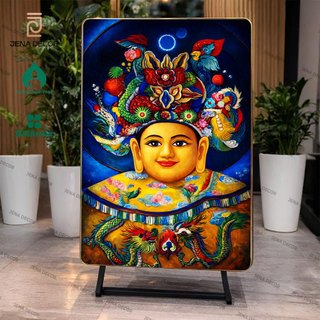 Tranh Tráng gương Bà Chúa Xứ Châu Đốc 5d siêu bóng treo tường để bàn