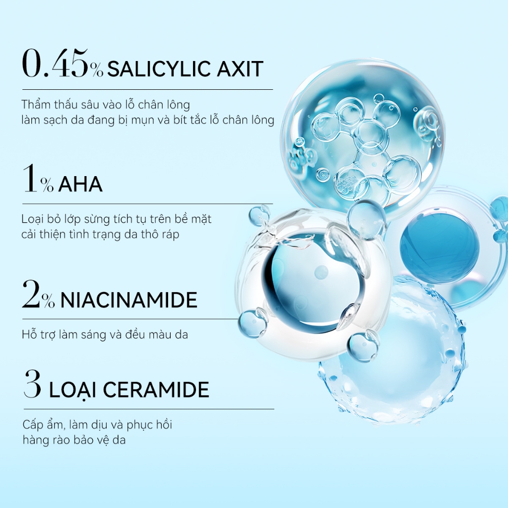 [MUA 2 TẶNG 2] LANBENA SỮA RỬA MẶT  BHA (236ML) - Làm Sạch Da, Giảm Nhờn Và Phù Hợp Da Nhạy Cảm, Kiểm Soát Dầu
