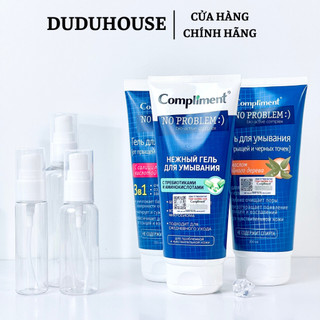 (Hàng Công TY) Sữa Rửa Mặt Compliment Làm Sạch Sâu, Hỗ Trợ Giảm Mụn Gel No Problem 200ml Duduhouse