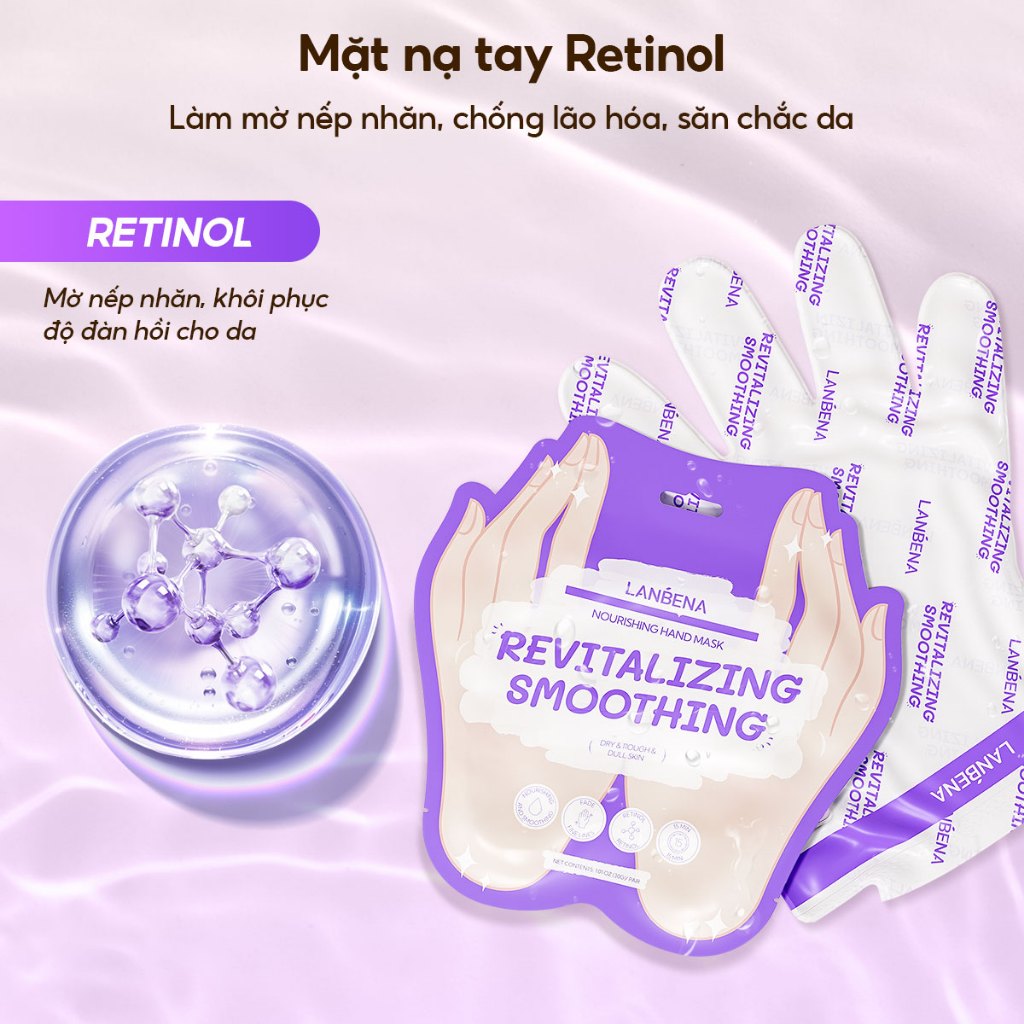 LANBENA Mặt Nạ Tay(30g) - Dưỡng Trắng Làm Mềm Nuôi Dưỡng Trẻ Hóa Da Tay  Skincare