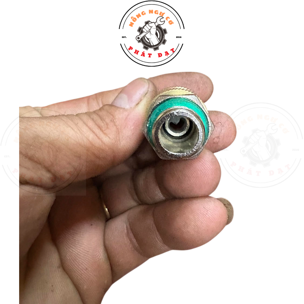 Ốc Xoay_Khớp nối xoay chống xoắn dây hàng ĐÀI LOAN, ren 14mm, tháo rời được, bằng đồng inox, êm bền