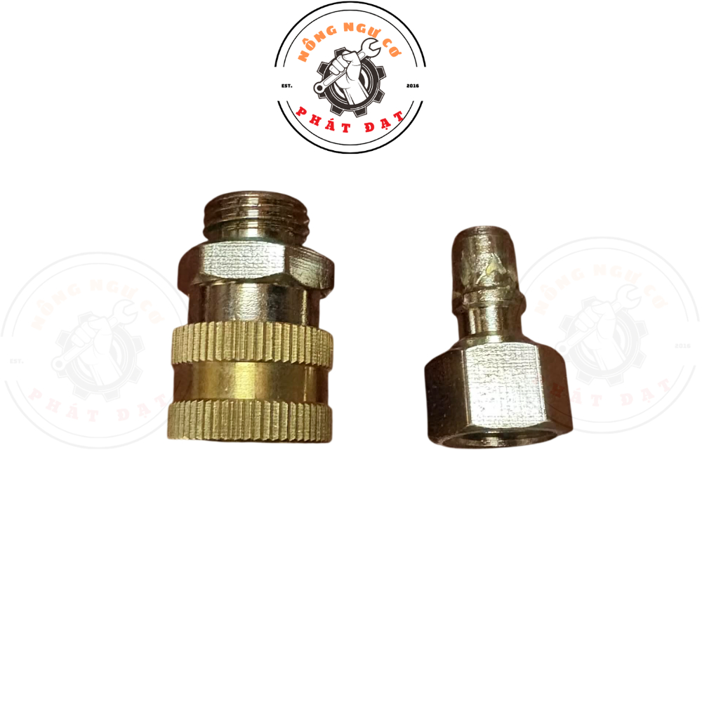 Ốc Xoay_Khớp nối xoay chống xoắn dây hàng ĐÀI LOAN, ren 14mm, tháo rời được, bằng đồng inox, êm bền