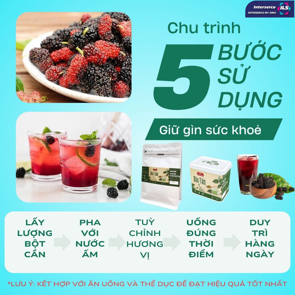 Bột Tinh Chất Dâu Tằm NCK - Bồi Bổ Cơ Thể, Giải Nhiệt, Đau Đầu, Mất Ngủ (30g)