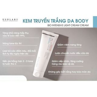 Kem Dưỡng body Usolab Bio Intensive Light Cream Dưỡng Trắng Da 250ml Duduhouse