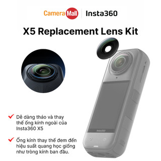 Bộ Thay Thế Ống Kính Insta360 X5 Replacement Lens Kit – Chính Hãng