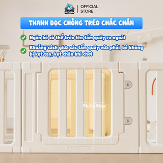 Quây Cũi Nhựa Cho Bé Pakey BabyHome, Quây Cũi Đa Năng Chuyển Đổi Linh Hoạt Thành Kệ Để Đồ, Nhựa Nguyên Sinh An Toàn NC02