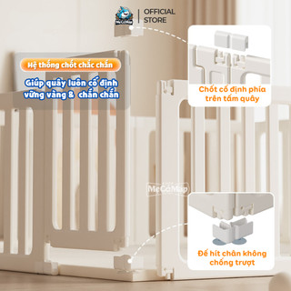 Quây Cũi Nhựa Cho Bé Pakey BabyHome, Quây Cũi Đa Năng Chuyển Đổi Linh Hoạt Thành Kệ Để Đồ, Nhựa Nguyên Sinh An Toàn NC02