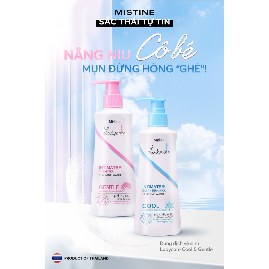 (Chính Hãng) Dung Dịch Vệ Sinh Mistine Lady Care Thái 200ml - 1 Chai