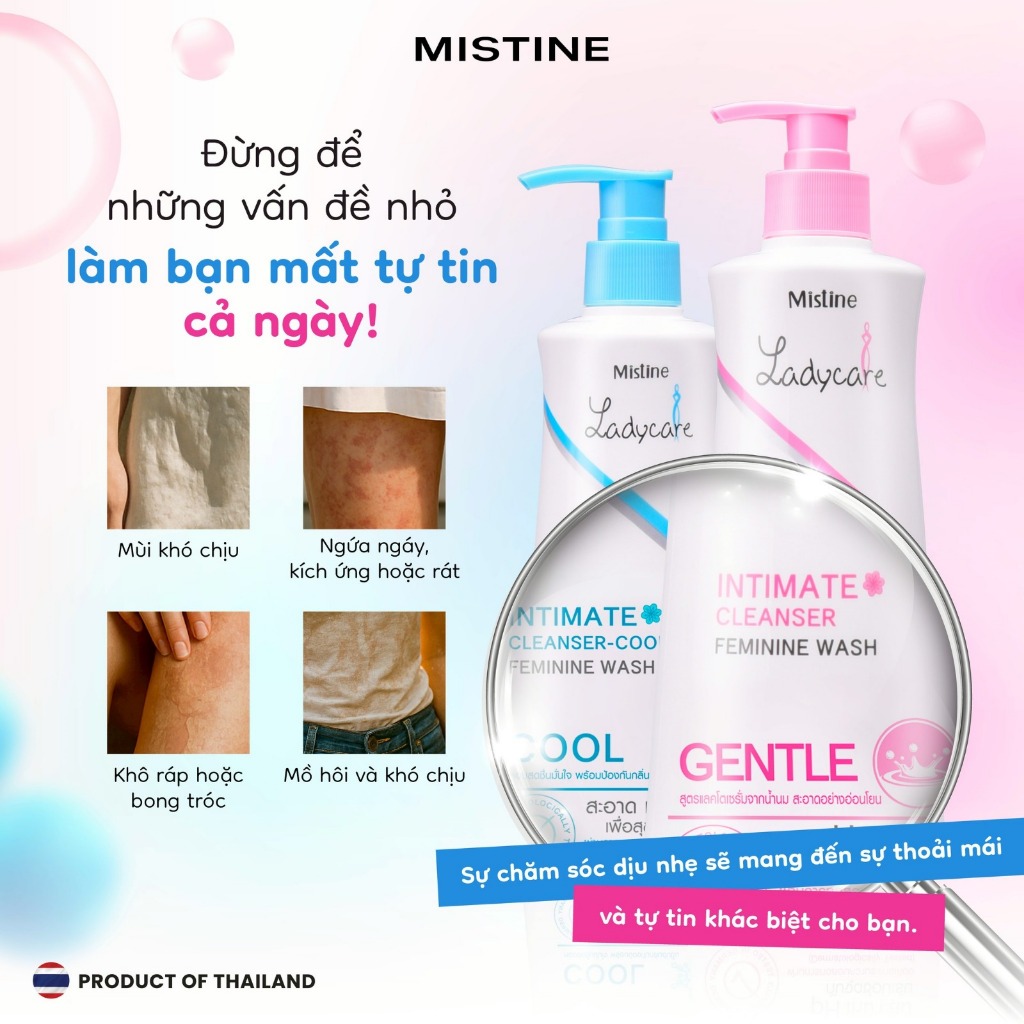 (Chính Hãng) Dung Dịch Vệ Sinh Mistine Lady Care Thái 200ml - 1 Chai
