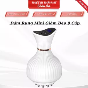 Đầm Rung Mini Giảm Mỡ Bụng 9 Cấp Độ Có Điện Di EMS Thiết Kế Cầm Tay Nhỏ Gọn Giúp Đả Thông Kinh Lạc