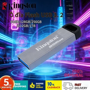 Kingston USB 3.2 DTKN Ổ đĩa flash 64GB/128GB/256GB/512GB/1TB, Bảo hành 5 năm chính hãng.
