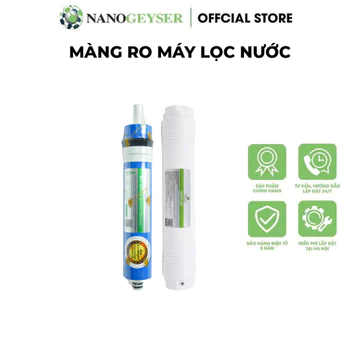 Màng RO Nano Geyser, Lõi lọc nước số 4 máy RO, Dùng cho các dòng máy lọc nước RO, Kangaroo, Karofi, Aqua...