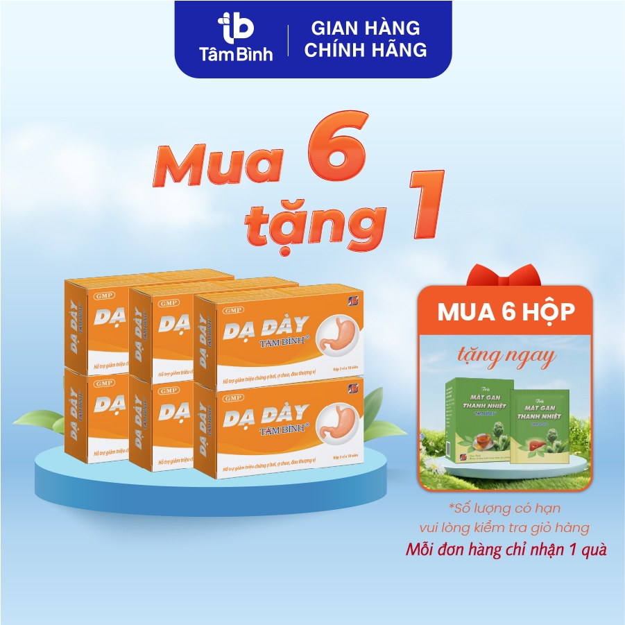 [Combo 6] Dạ dày Tâm Bình - Hỗ Trợ Giảm Viêm Loét Dạ Dày, Tá Tràng, Trào Ngược Dạ Dày
