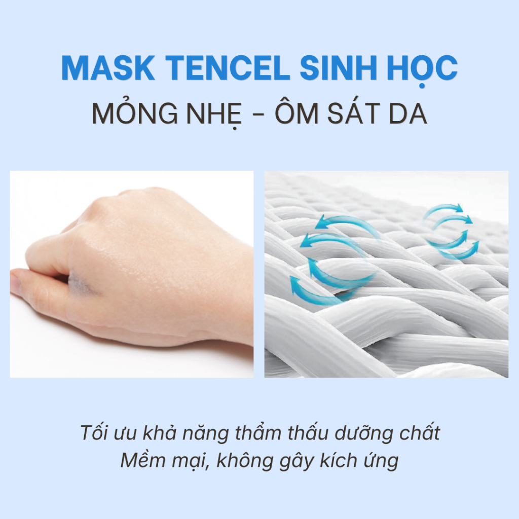 Combo 20 Miếng Mặt Nạ B5 Whitening Mask Chính Hãng - 5 Phiên Bản Cho Da (25g x 20)