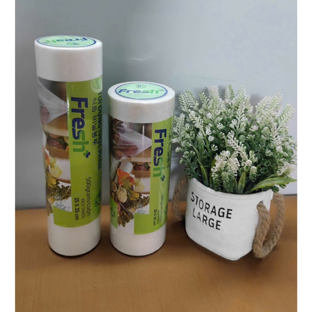 Túi đựng thực phẩm 500g/cuộn – Túi sinh học, thân thiện – Dùng bảo quản đồ ăn. Nhiều Kích Cỡ - Hàng Chính Hãng Có VAT