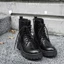 Giày da bò The Classic Chunky COMBAT Boots LEMANS - Đế Chunky cao 5cm - Khóa YKK - Bảo hành 24 tháng