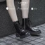 Giày da bò The Classic Chunky COMBAT Boots LEMANS - Đế Chunky cao 5cm - Khóa YKK - Bảo hành 24 tháng